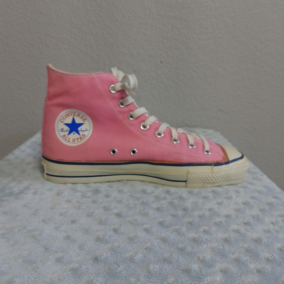 Vintage 80s Pink Converse Chuck Taylor Allstar Size 8.5 (Rare) - Picture 2 of 9